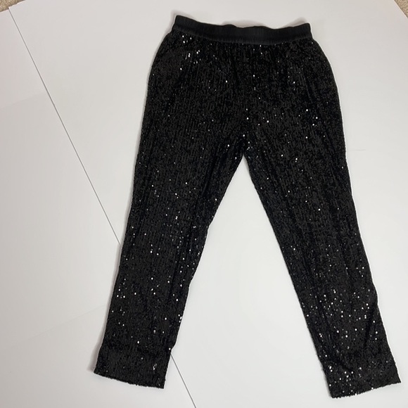 Ramy Brook Arlin black sequin joggers - Picture 7 of 14